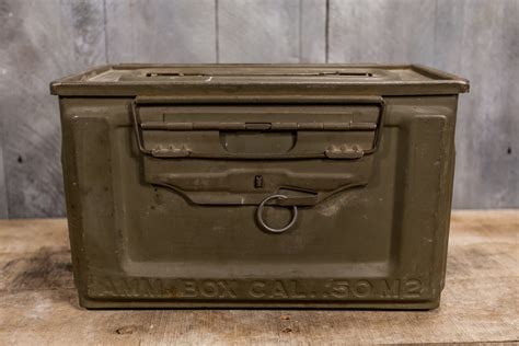 old metal military 40 calb ammo box|used metal ammo boxes.